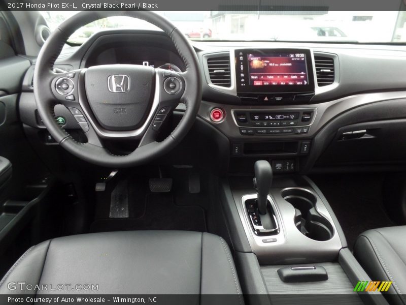 Crystal Black Pearl / Black 2017 Honda Pilot EX-L