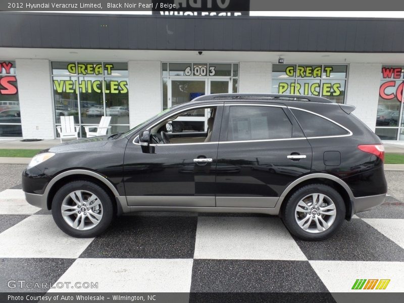 Black Noir Pearl / Beige 2012 Hyundai Veracruz Limited