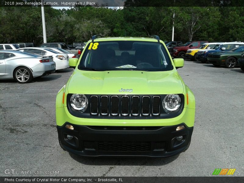 Hypergreen / Black 2018 Jeep Renegade Latitude