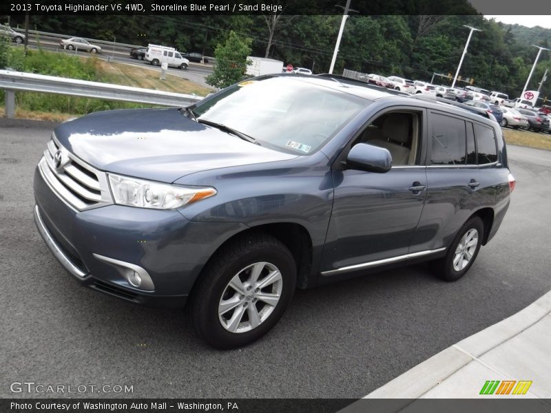 Shoreline Blue Pearl / Sand Beige 2013 Toyota Highlander V6 4WD
