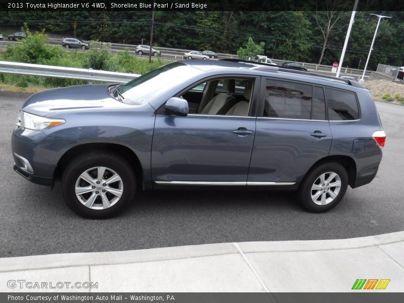 Shoreline Blue Pearl / Sand Beige 2013 Toyota Highlander V6 4WD