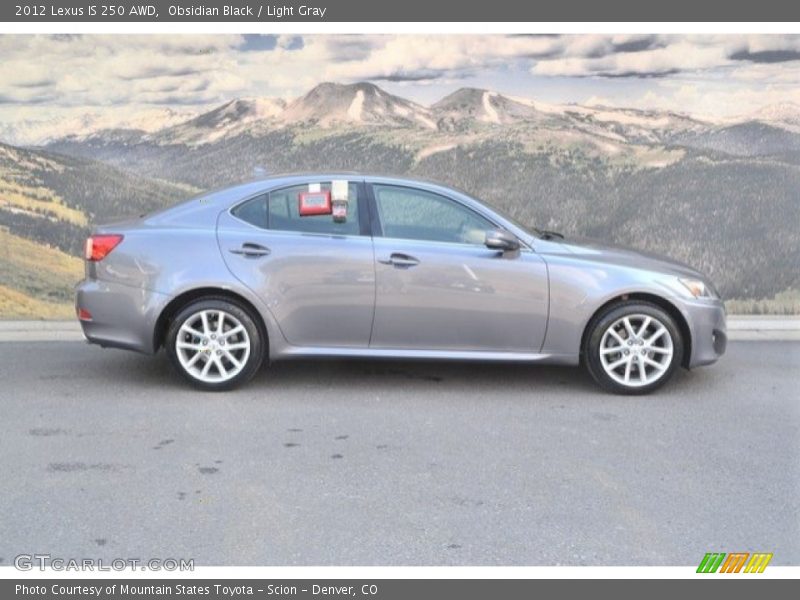 Obsidian Black / Light Gray 2012 Lexus IS 250 AWD