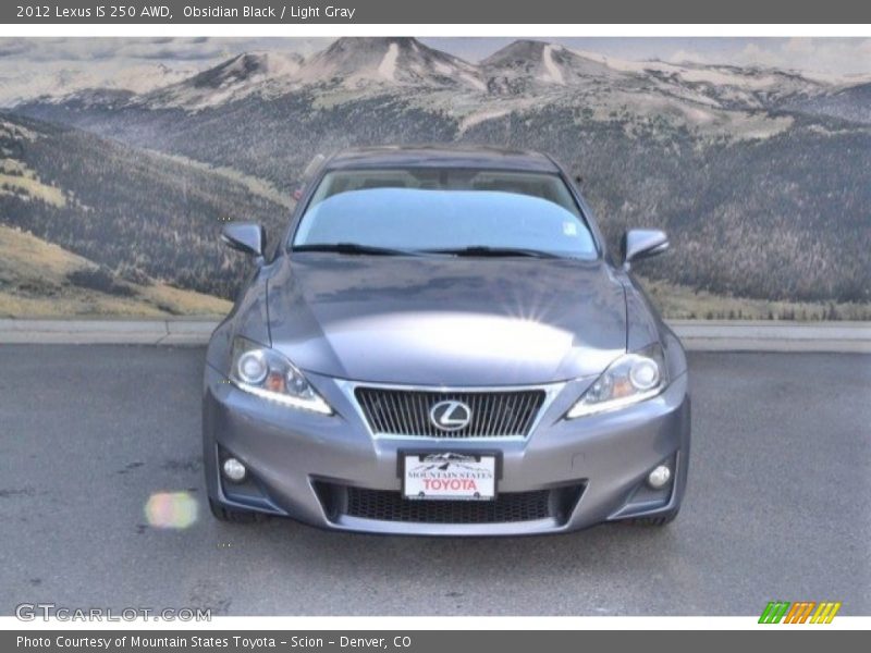 Obsidian Black / Light Gray 2012 Lexus IS 250 AWD
