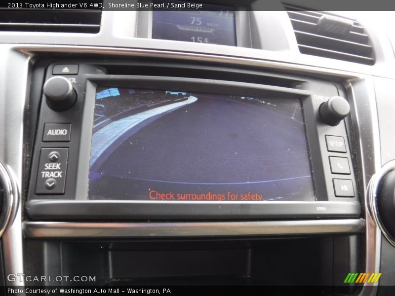 Shoreline Blue Pearl / Sand Beige 2013 Toyota Highlander V6 4WD