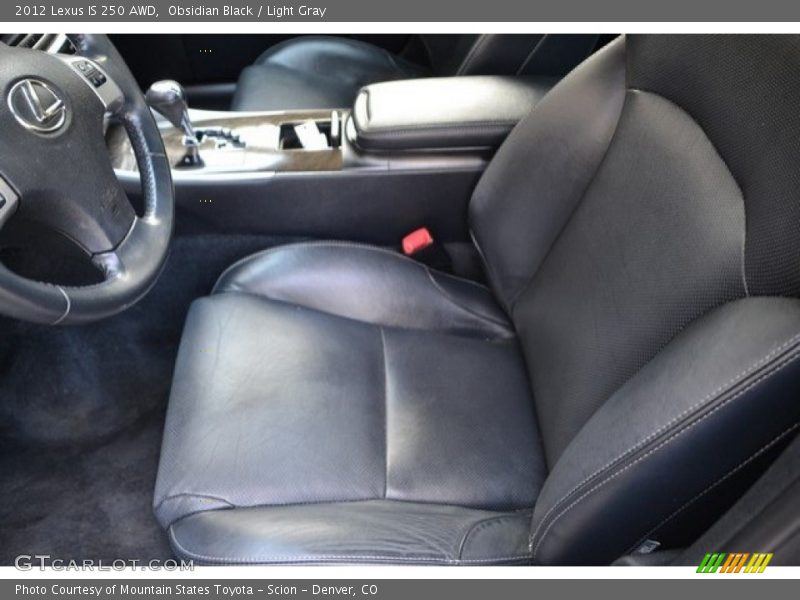Obsidian Black / Light Gray 2012 Lexus IS 250 AWD
