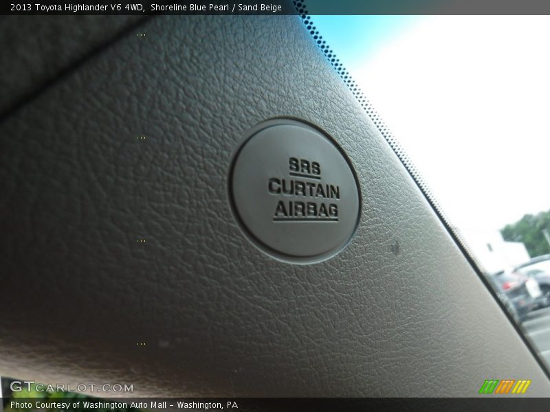 Shoreline Blue Pearl / Sand Beige 2013 Toyota Highlander V6 4WD