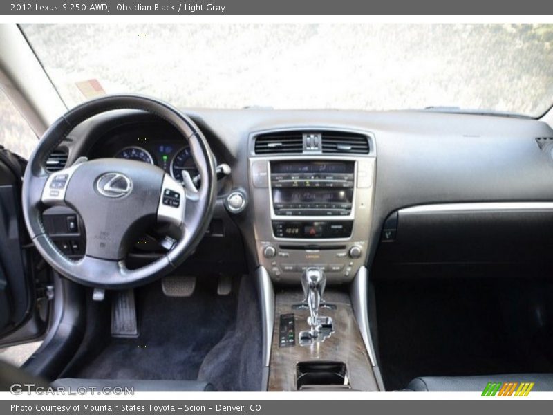 Obsidian Black / Light Gray 2012 Lexus IS 250 AWD