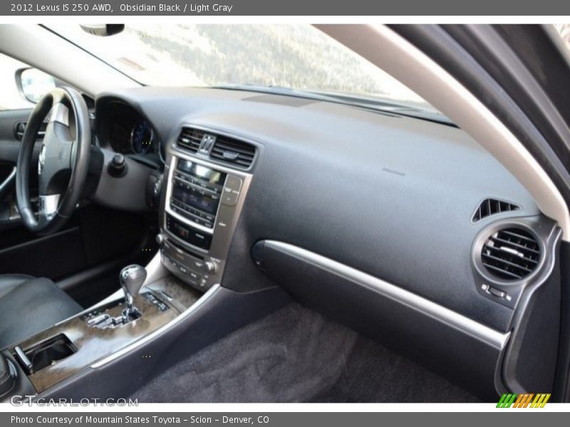 Obsidian Black / Light Gray 2012 Lexus IS 250 AWD