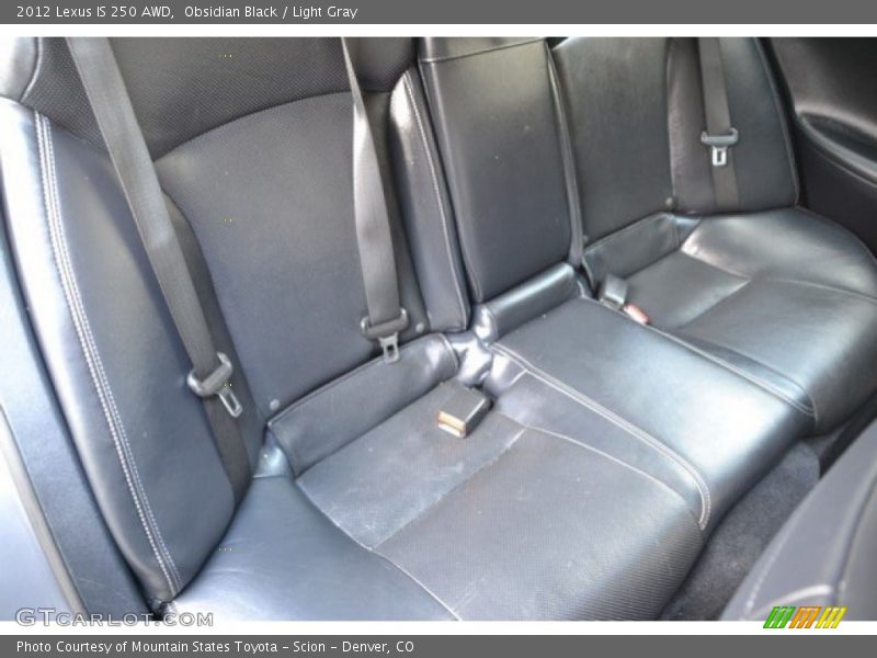 Obsidian Black / Light Gray 2012 Lexus IS 250 AWD