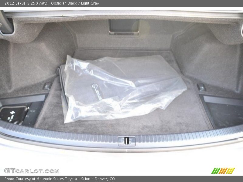 Obsidian Black / Light Gray 2012 Lexus IS 250 AWD