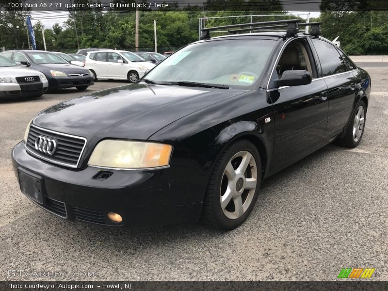 Brilliant Black / Beige 2003 Audi A6 2.7T quattro Sedan
