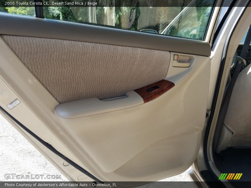 Desert Sand Mica / Beige 2006 Toyota Corolla CE