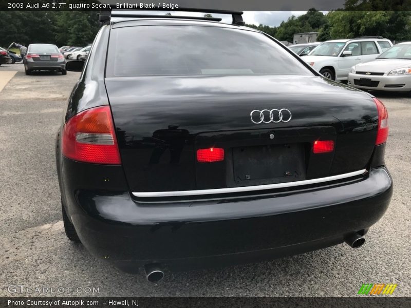 Brilliant Black / Beige 2003 Audi A6 2.7T quattro Sedan