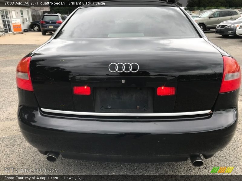 Brilliant Black / Beige 2003 Audi A6 2.7T quattro Sedan