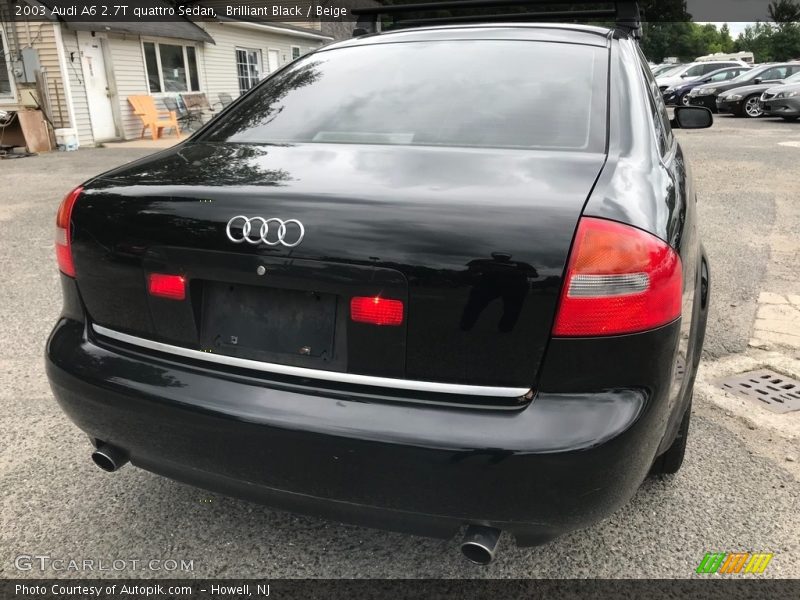 Brilliant Black / Beige 2003 Audi A6 2.7T quattro Sedan