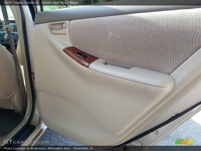 Desert Sand Mica / Beige 2006 Toyota Corolla CE