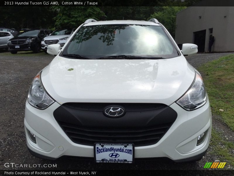 Cotton White / Taupe 2013 Hyundai Tucson GLS AWD