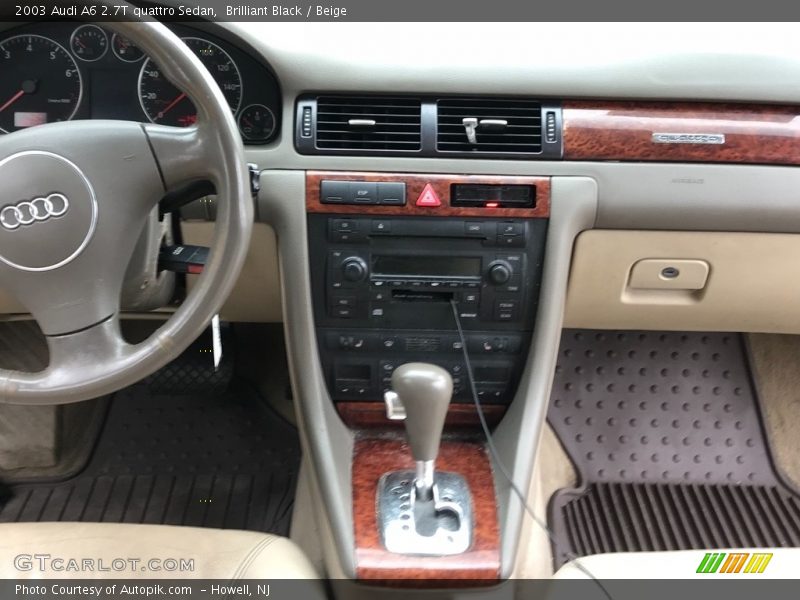 Brilliant Black / Beige 2003 Audi A6 2.7T quattro Sedan