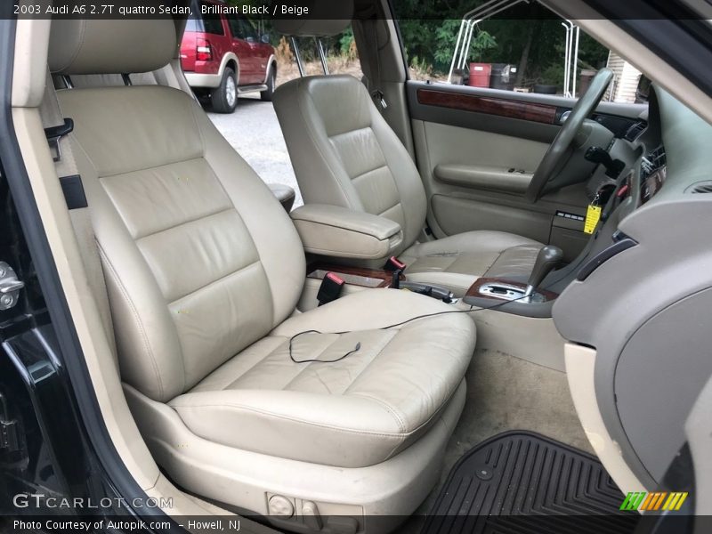 Brilliant Black / Beige 2003 Audi A6 2.7T quattro Sedan
