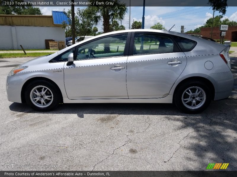 Classic Silver Metallic / Dark Gray 2010 Toyota Prius Hybrid III