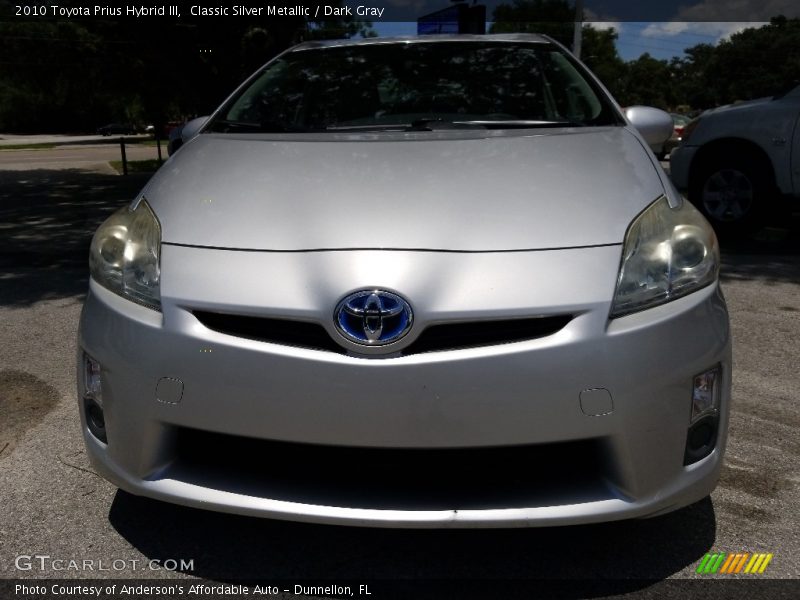 Classic Silver Metallic / Dark Gray 2010 Toyota Prius Hybrid III