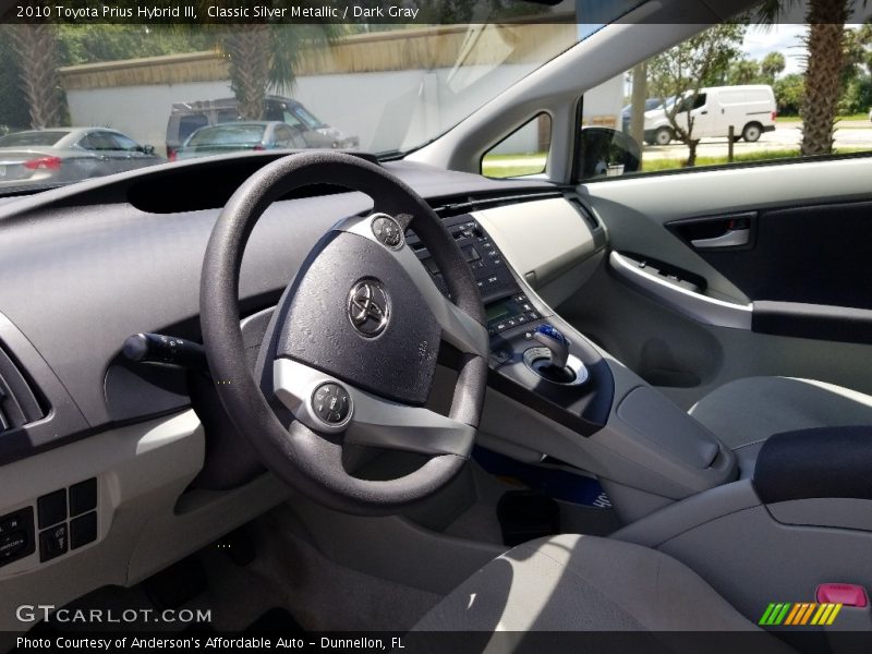 Classic Silver Metallic / Dark Gray 2010 Toyota Prius Hybrid III