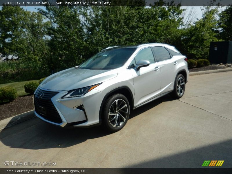 Front 3/4 View of 2018 RX 450h AWD