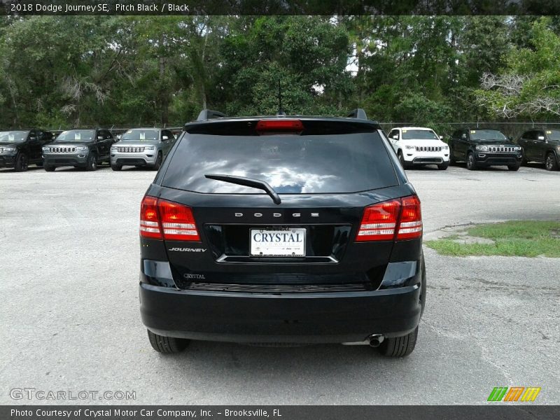 Pitch Black / Black 2018 Dodge Journey SE