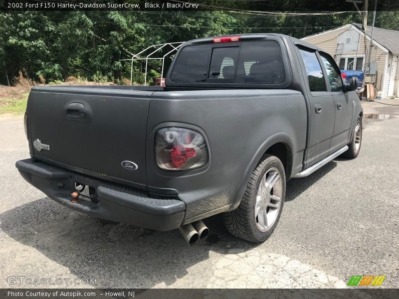 Black / Black/Grey 2002 Ford F150 Harley-Davidson SuperCrew