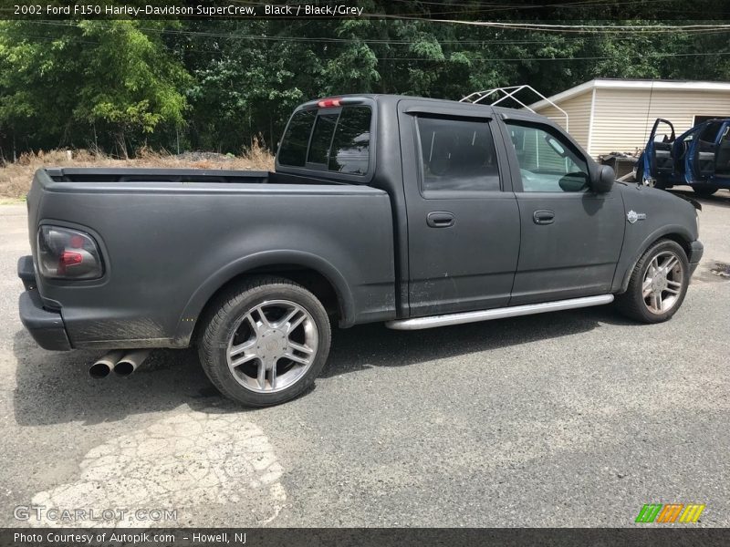 Black / Black/Grey 2002 Ford F150 Harley-Davidson SuperCrew