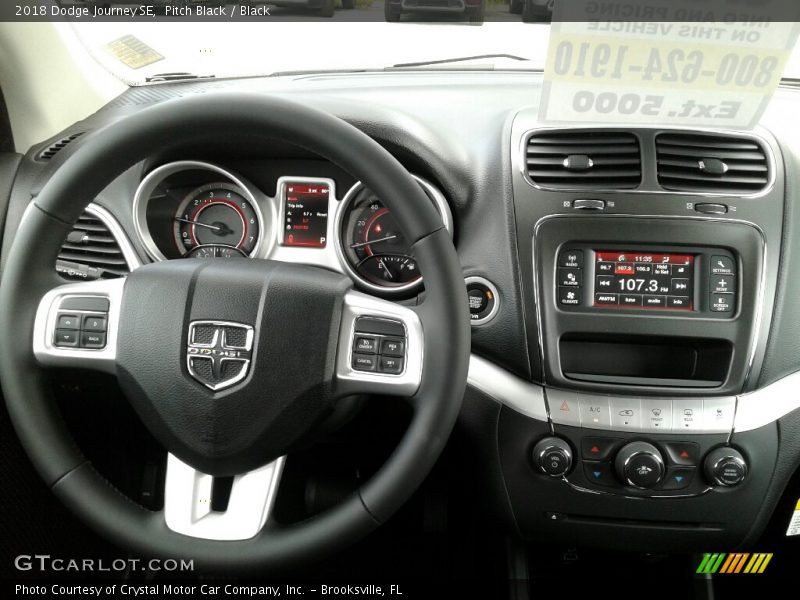Pitch Black / Black 2018 Dodge Journey SE