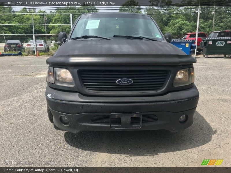 Black / Black/Grey 2002 Ford F150 Harley-Davidson SuperCrew