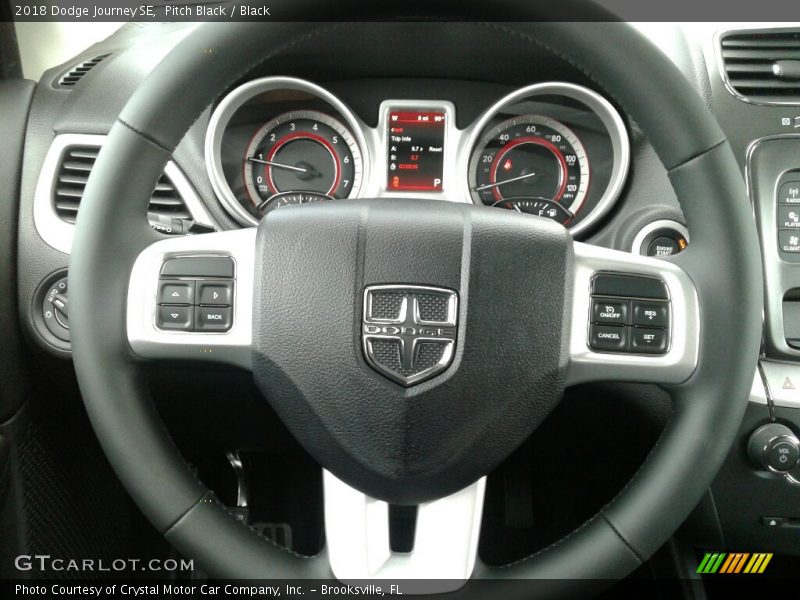 Pitch Black / Black 2018 Dodge Journey SE