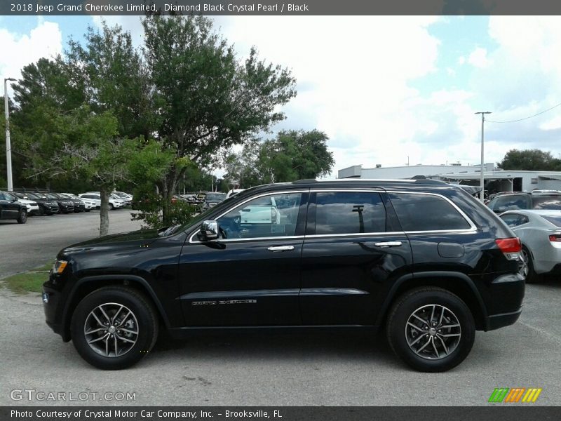 Diamond Black Crystal Pearl / Black 2018 Jeep Grand Cherokee Limited