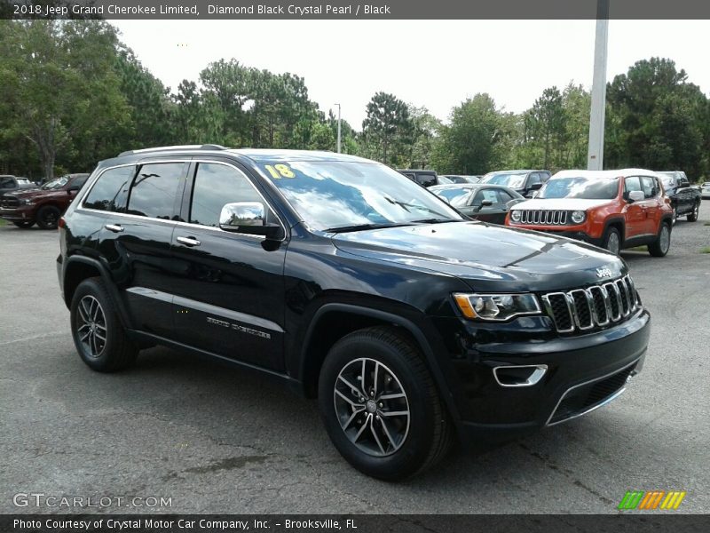 Diamond Black Crystal Pearl / Black 2018 Jeep Grand Cherokee Limited