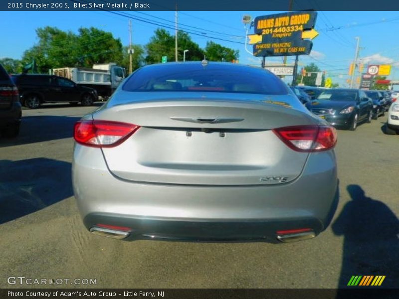 Billet Silver Metallic / Black 2015 Chrysler 200 S