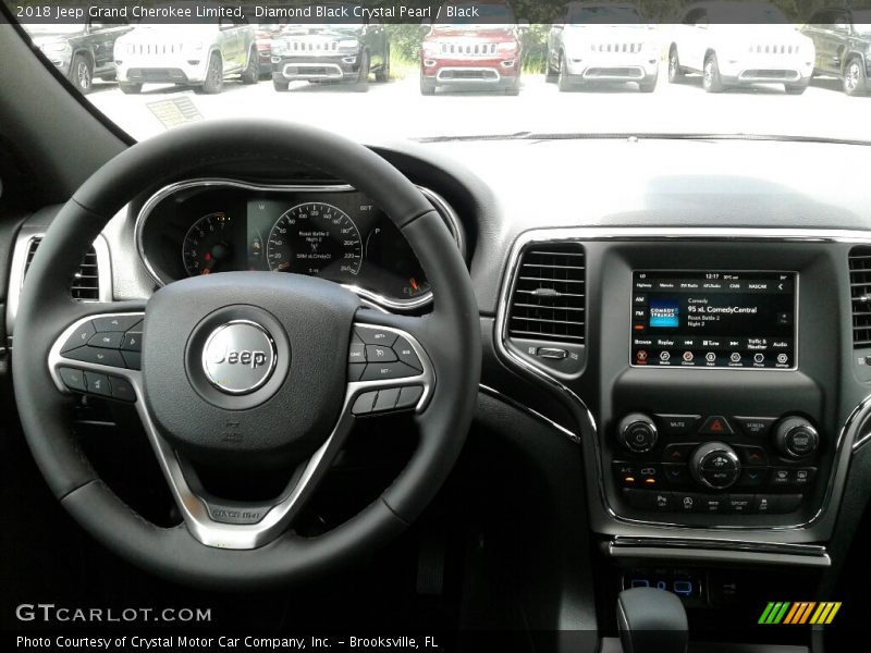 Diamond Black Crystal Pearl / Black 2018 Jeep Grand Cherokee Limited