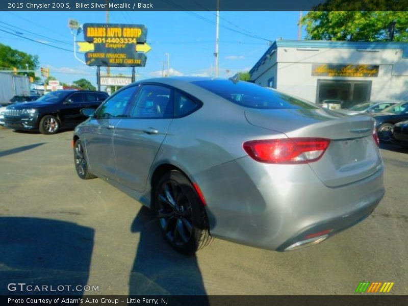 Billet Silver Metallic / Black 2015 Chrysler 200 S
