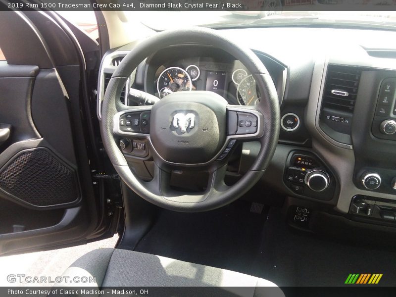 Diamond Black Crystal Pearl / Black 2019 Ram 1500 Tradesman Crew Cab 4x4
