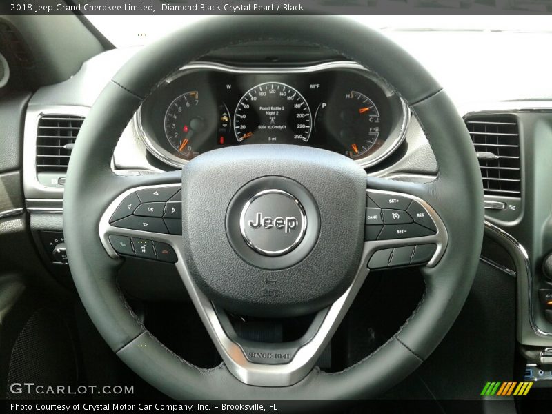 Diamond Black Crystal Pearl / Black 2018 Jeep Grand Cherokee Limited