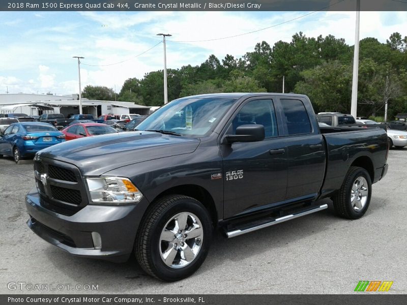 Granite Crystal Metallic / Black/Diesel Gray 2018 Ram 1500 Express Quad Cab 4x4