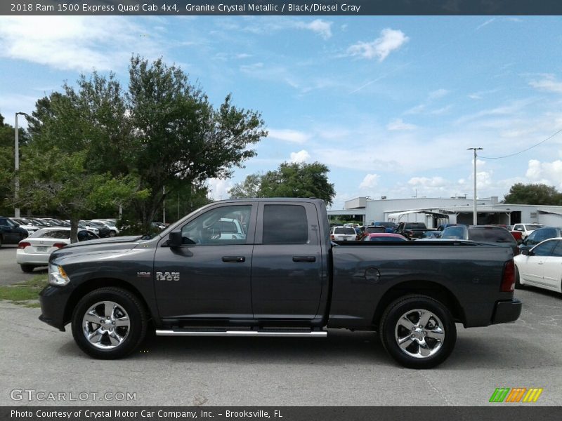 Granite Crystal Metallic / Black/Diesel Gray 2018 Ram 1500 Express Quad Cab 4x4