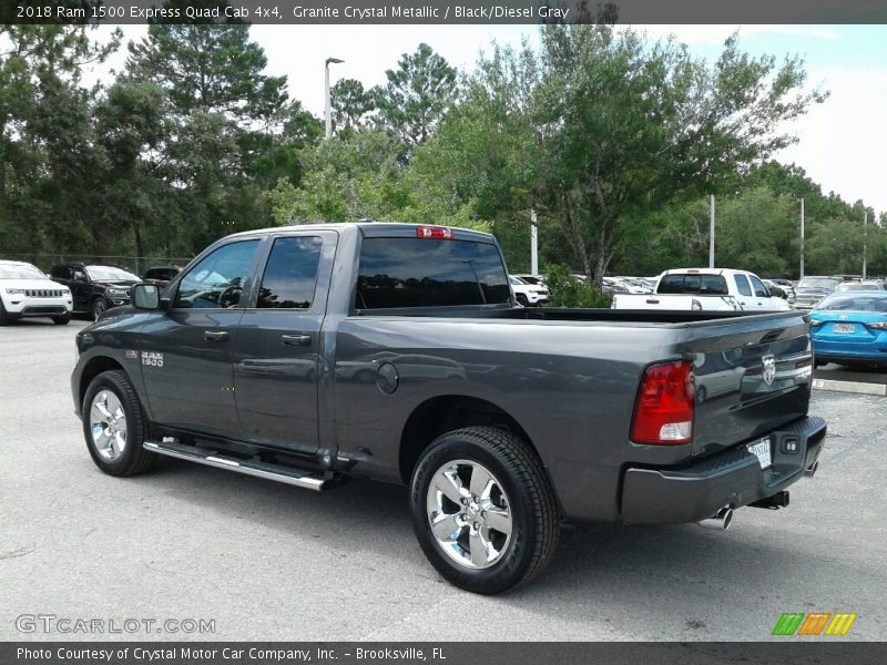 Granite Crystal Metallic / Black/Diesel Gray 2018 Ram 1500 Express Quad Cab 4x4