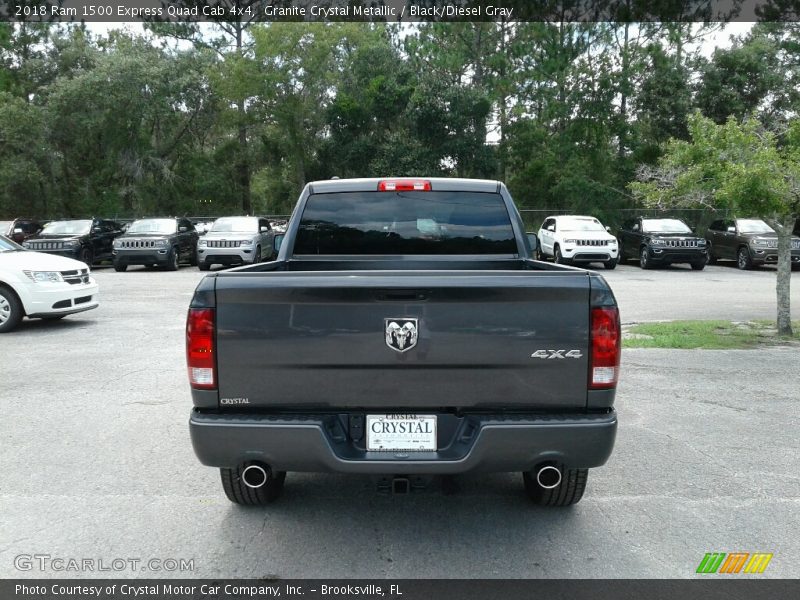 Granite Crystal Metallic / Black/Diesel Gray 2018 Ram 1500 Express Quad Cab 4x4