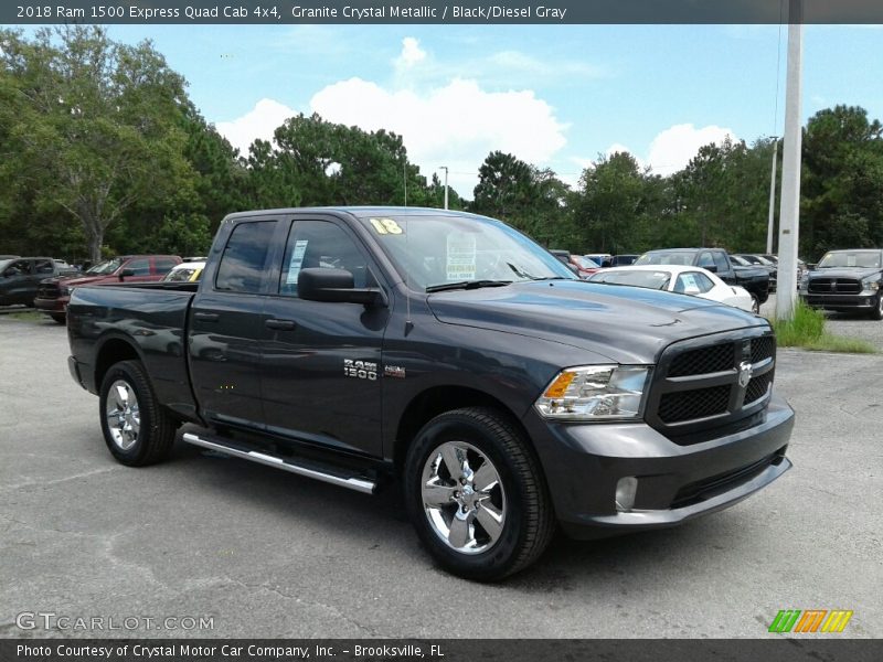 Granite Crystal Metallic / Black/Diesel Gray 2018 Ram 1500 Express Quad Cab 4x4