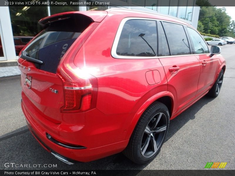 Passion Red / Charcoal 2019 Volvo XC90 T6 AWD R-Design