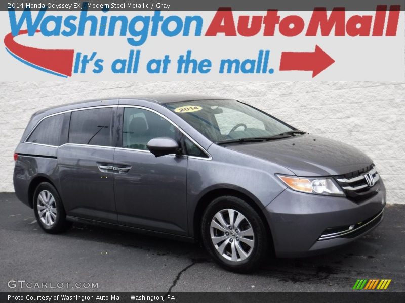 Modern Steel Metallic / Gray 2014 Honda Odyssey EX