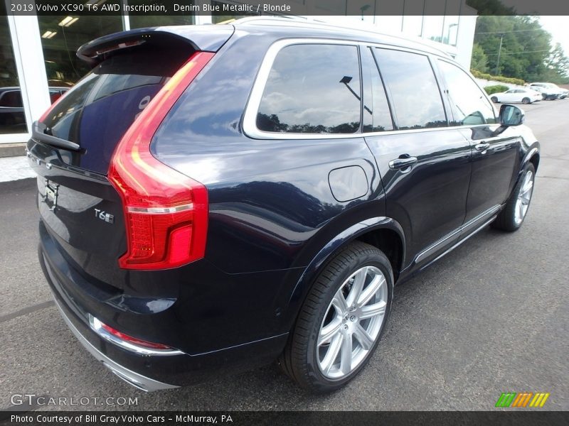 Denim Blue Metallic / Blonde 2019 Volvo XC90 T6 AWD Inscription