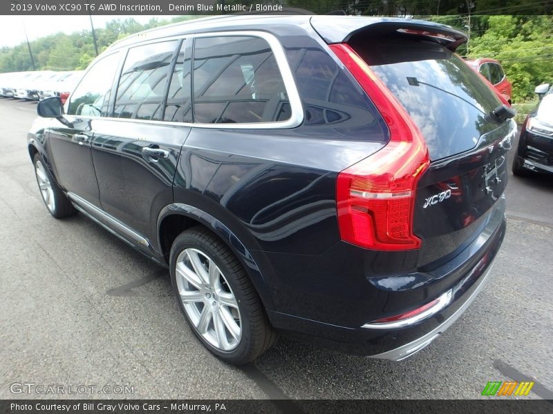 Denim Blue Metallic / Blonde 2019 Volvo XC90 T6 AWD Inscription