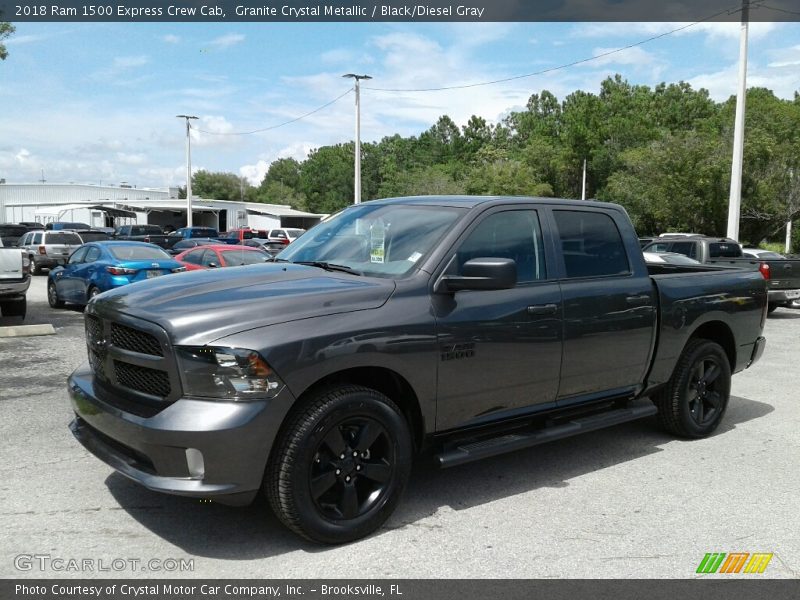 Granite Crystal Metallic / Black/Diesel Gray 2018 Ram 1500 Express Crew Cab
